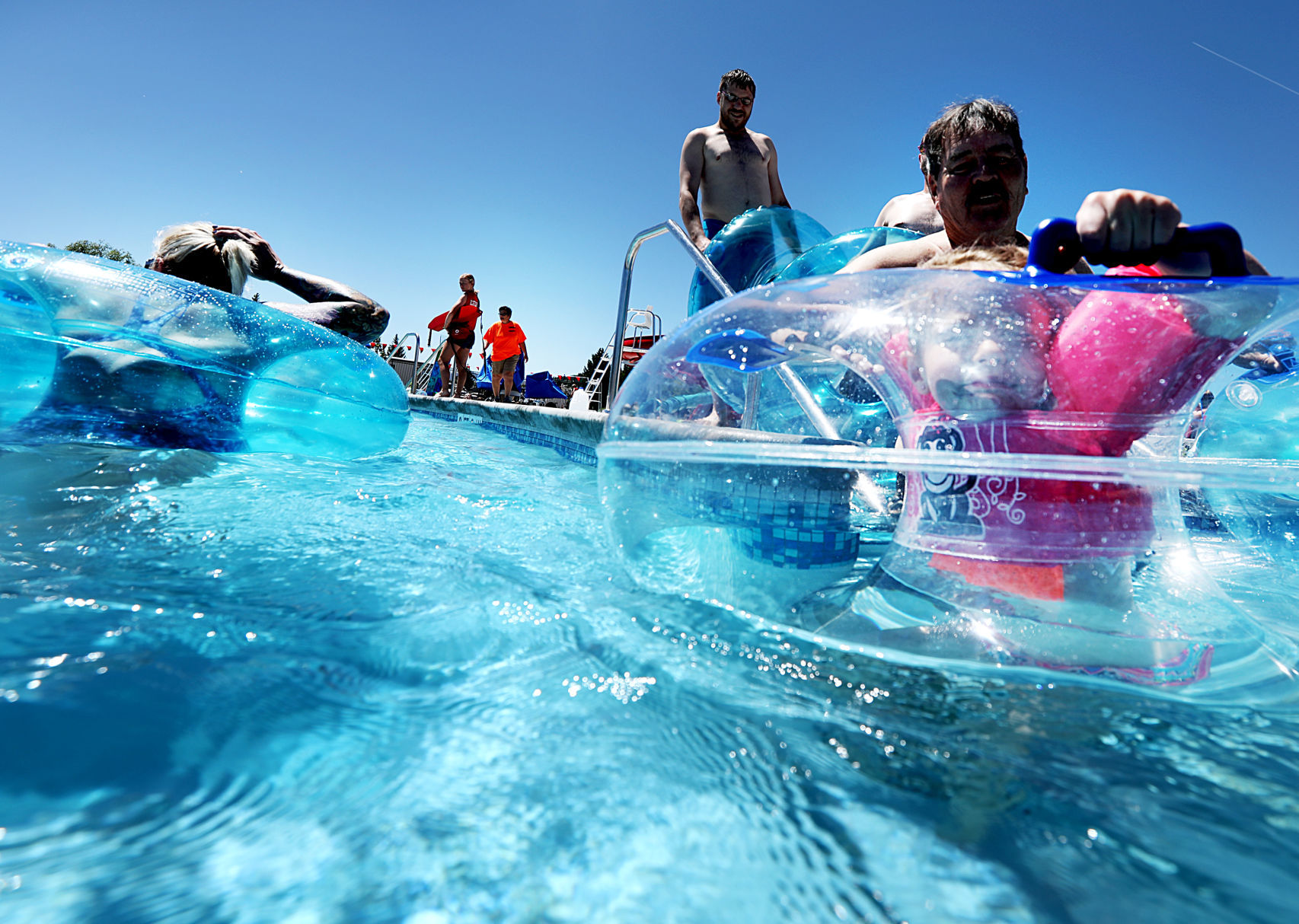Butte soaks up the sun in Ridge Water's lazy river